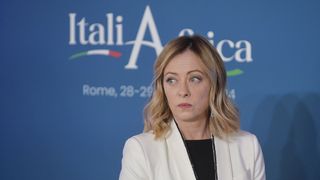 Rom, 2024: Ministerpräsidentin Giorgia Meloni auf dem Italien-Afrika-Gipfel im Januar.